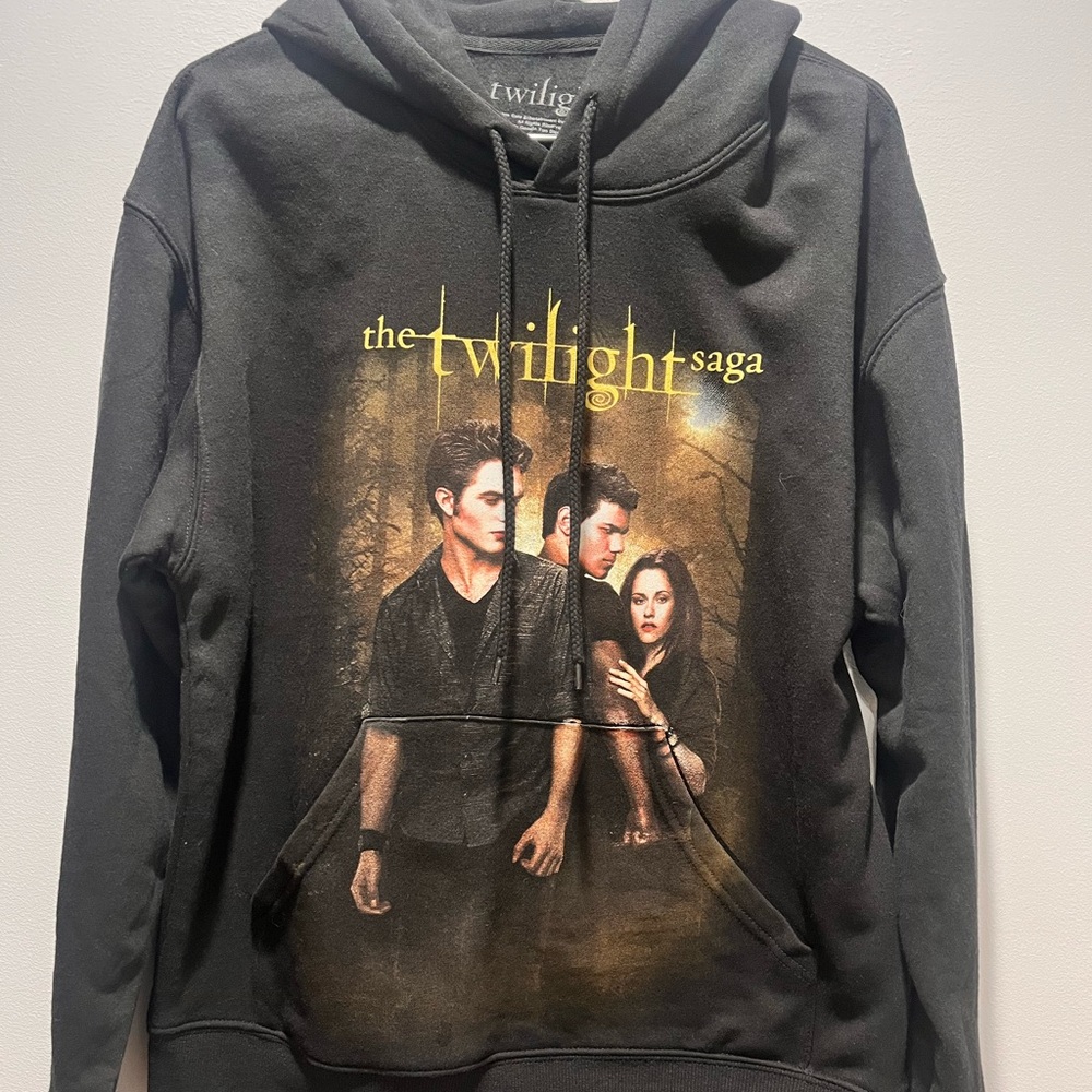 New, Black The Twilight Saga New Moon‎ Edward,Bella,Jacob Hoodie,Size Medium